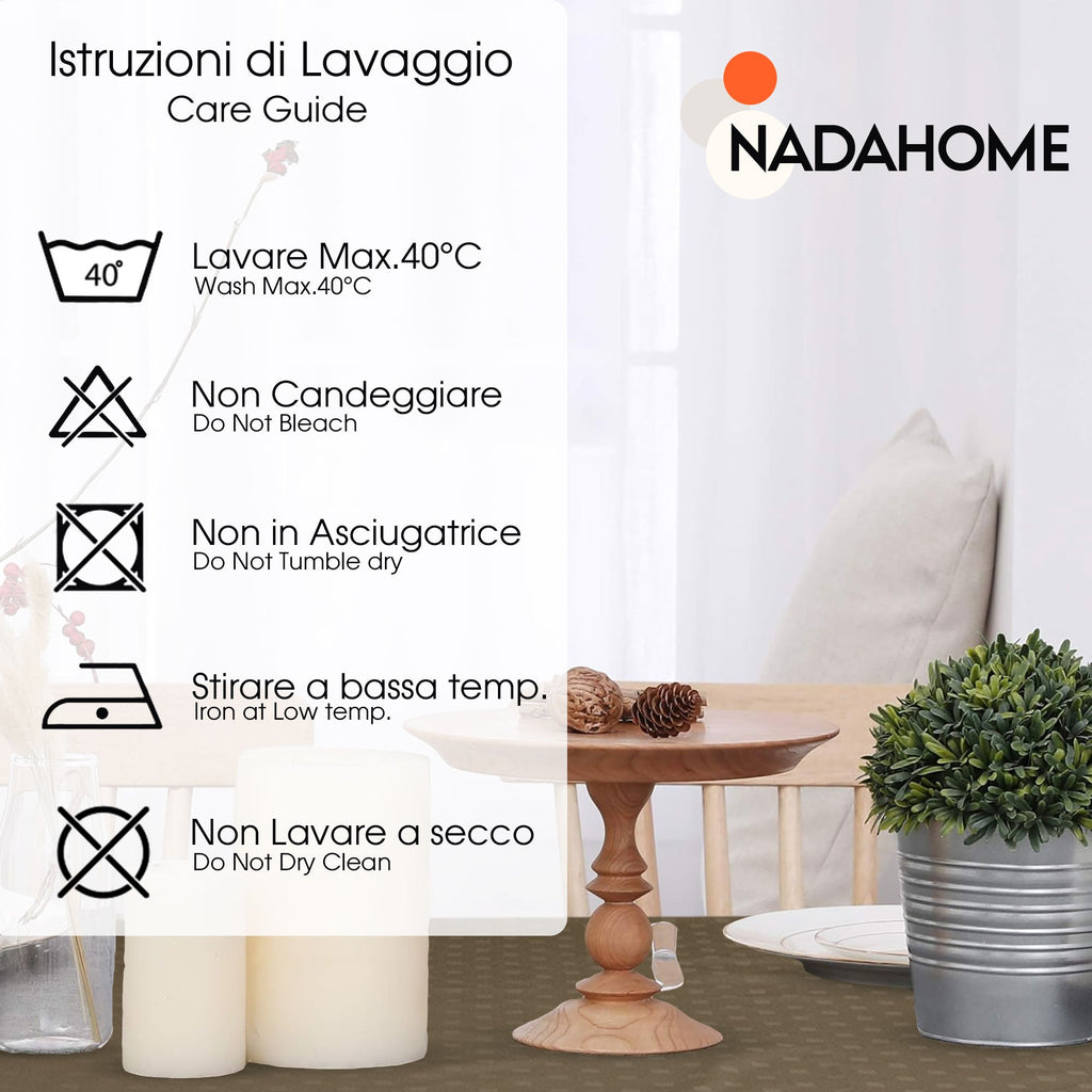 Tovaglia Servizio da Tavola + Tovaglioli 6 Posti Damina in Cotone 0541