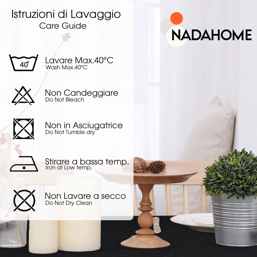 Tovaglia da Tavola 6 Posti tinta unita in Cotone Damina 0699