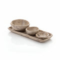 Zampiva Sushi Set Antipastiera Brown in Ceramica Artigianale Made in Italy