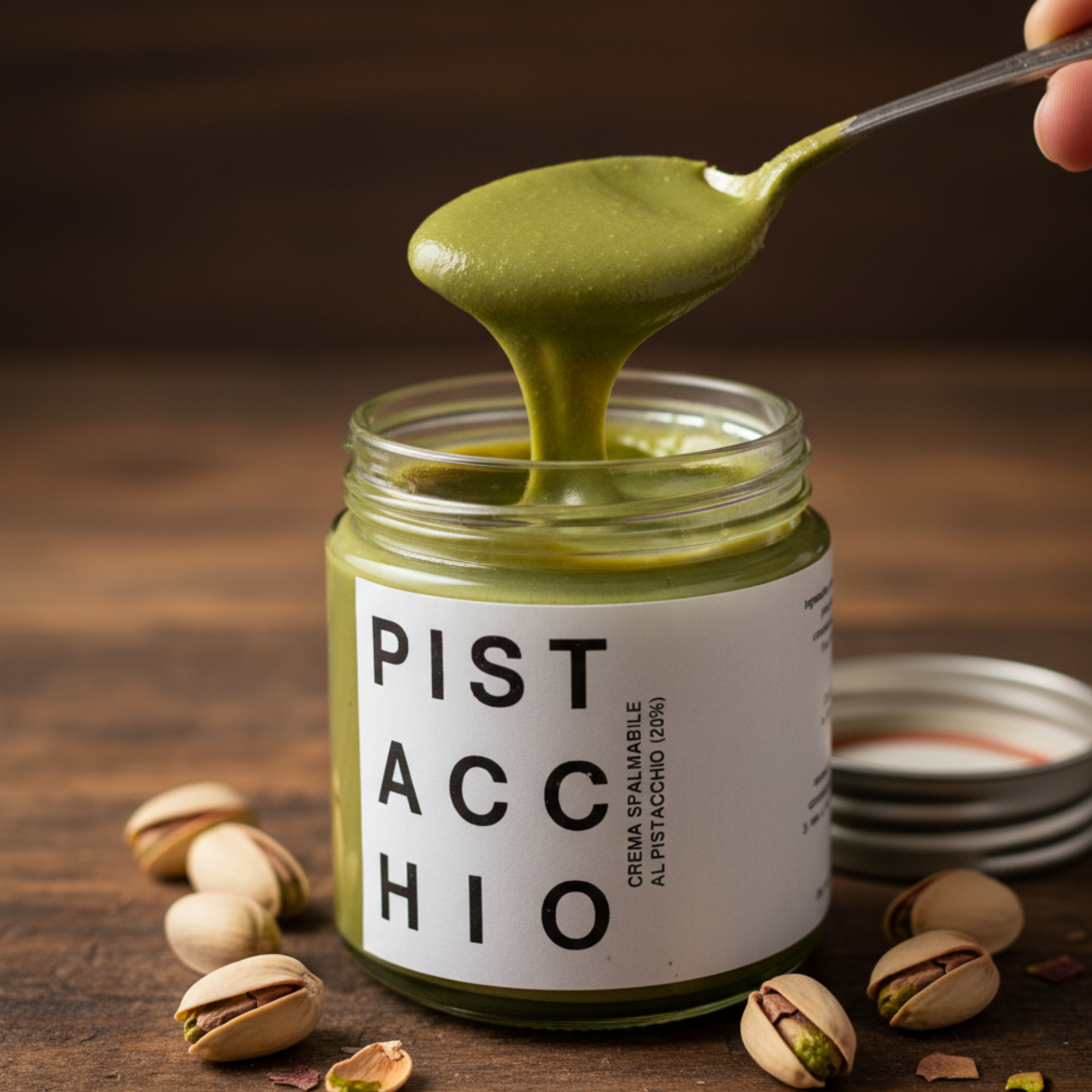 PISTACCHIO - Crema Spalmabile al Pistacchio (20%) - 200 g