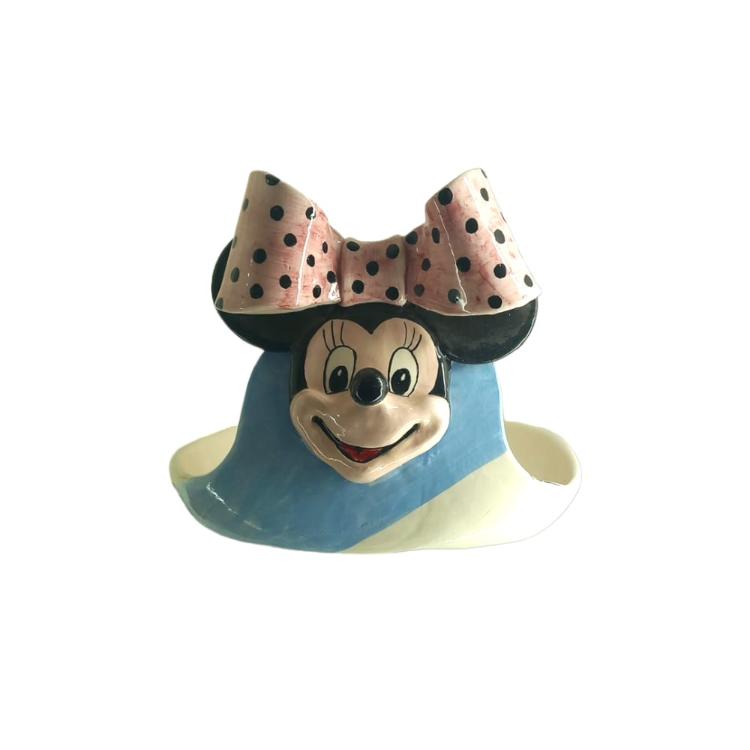 Arthesiana Centro Tavola Porta Bon Bon Minnie Ceramica H 25 cm