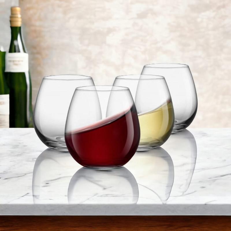 Brandani – Set 4 Bicchieri Smooth Tumbler Trasparenti