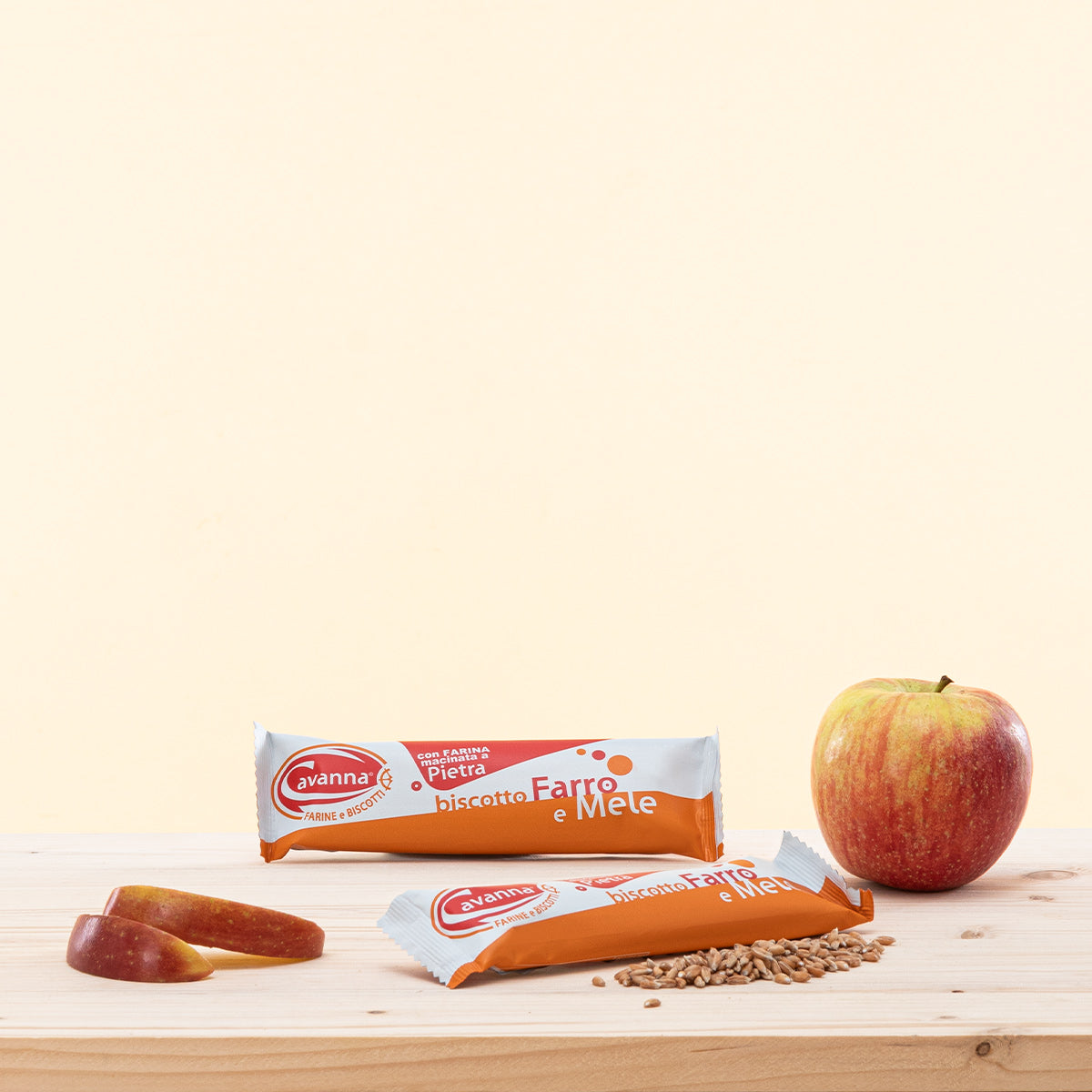 BISCOTTI FARRO E MELE CAVANNA (30PZ)