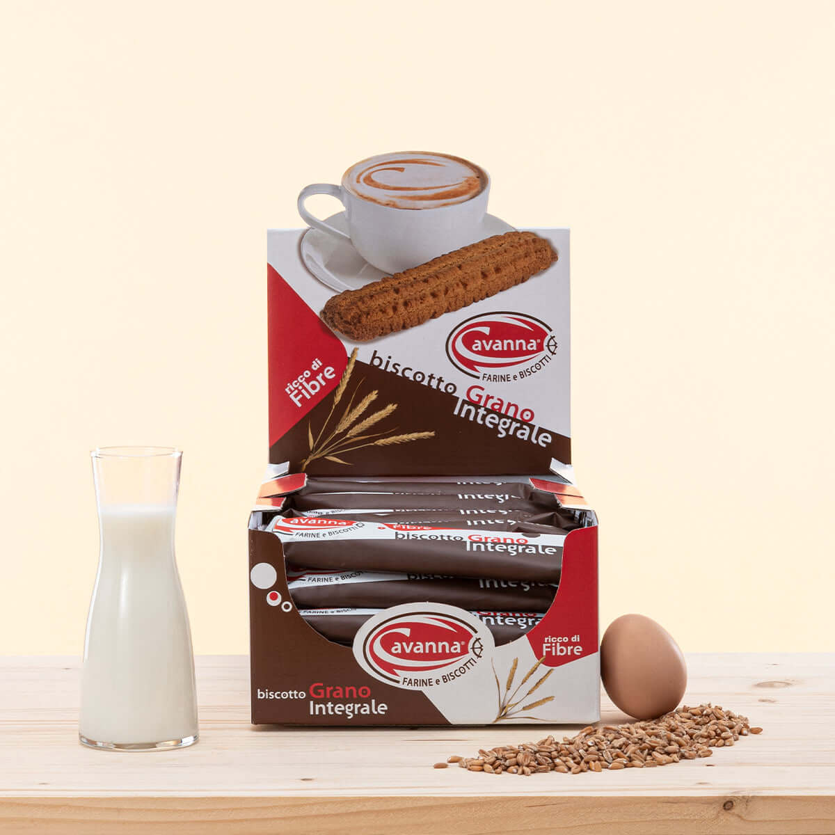 BISCOTTI DI GRANO INTEGRALE CAVANNA (30PZ)