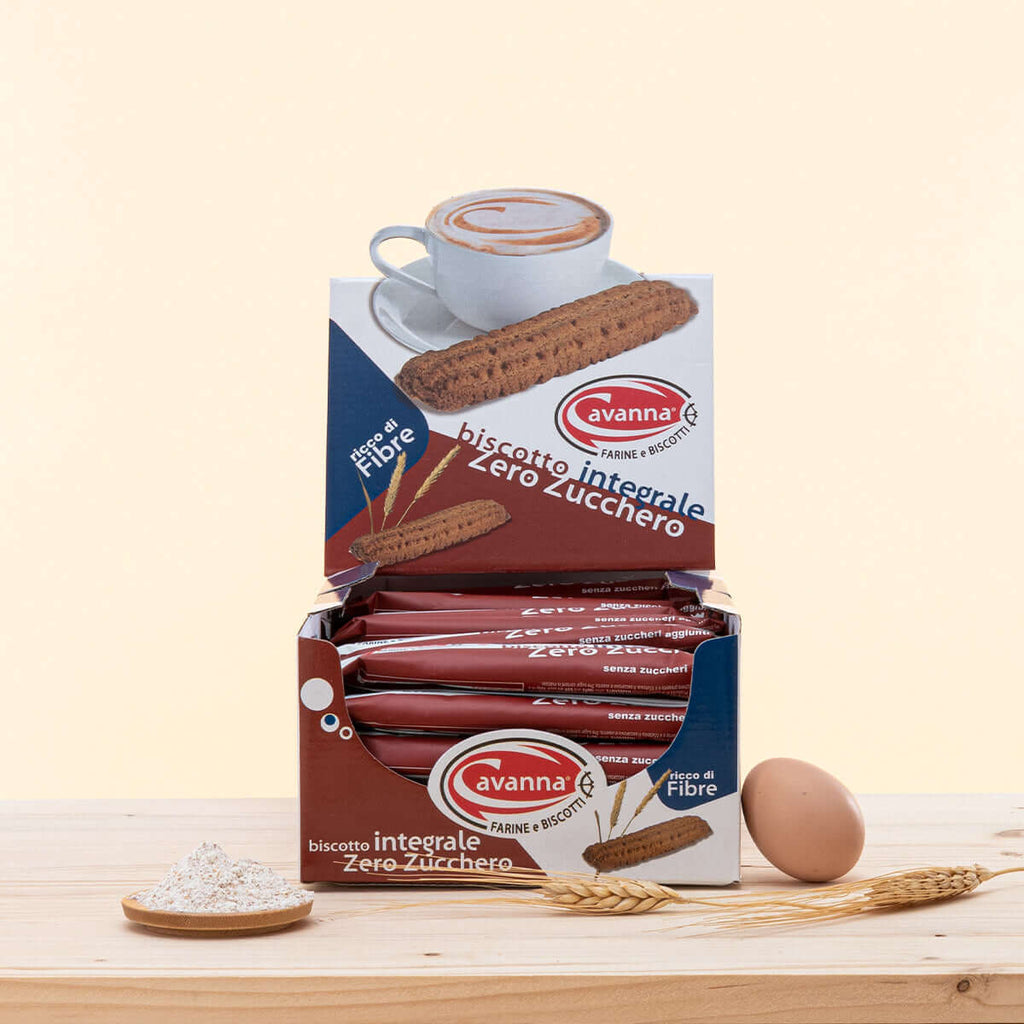 BISCOTTI ZERO ZUCCHERO INTEGRALE CAVANNA (30PZ)
