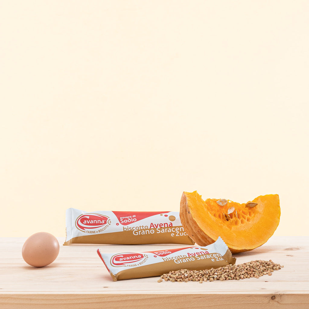 BISCOTTI ZUCCA E GRANO SARACENO CAVANNA (30PZ)