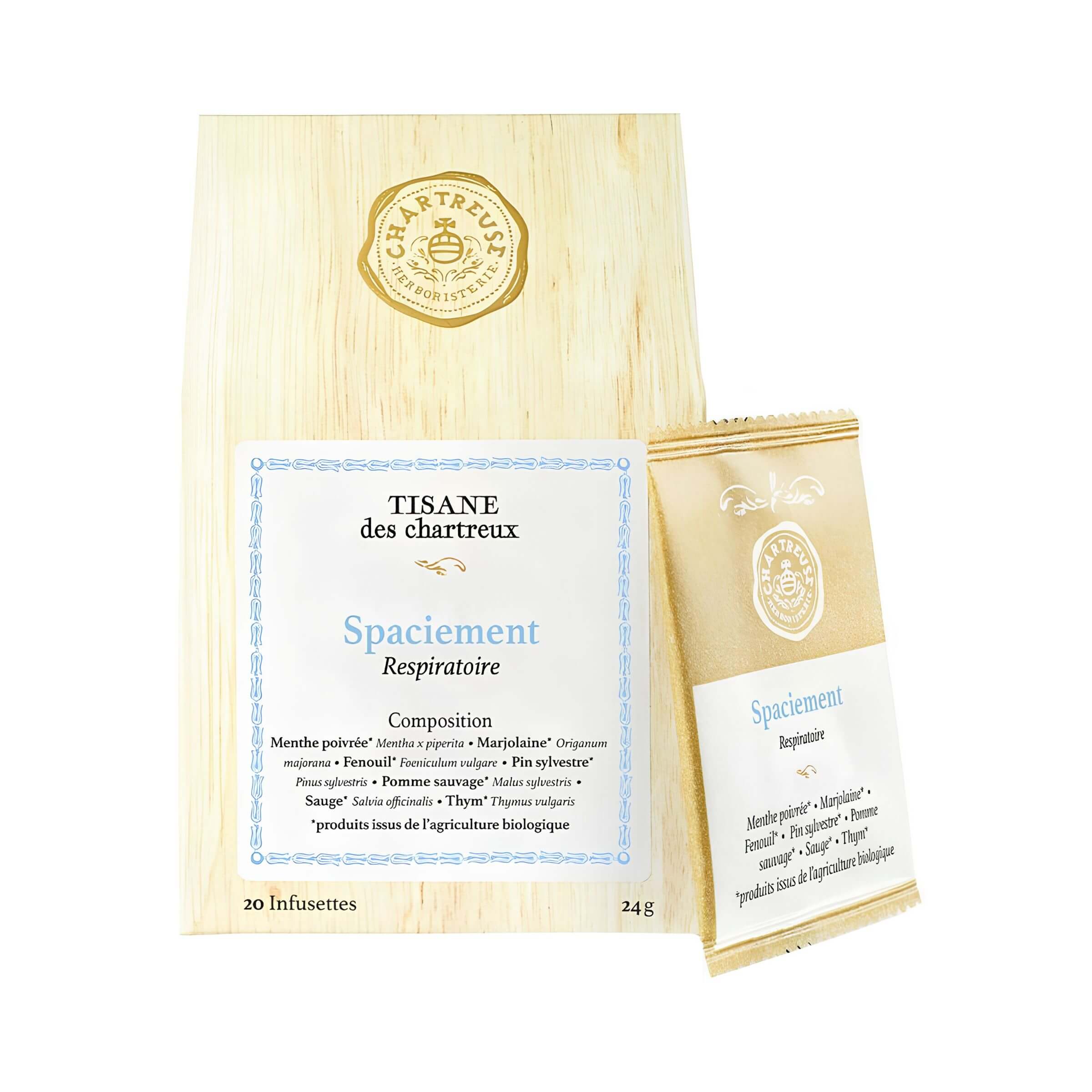 Tisanes des Chartreux Spaciement Tisana Bio 20 Bustine da 24 gr