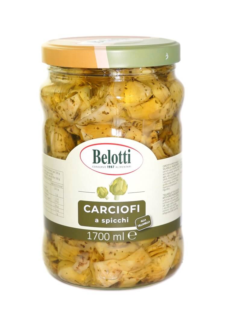 BELOTTI VASO CARCIOFI A SPICCHI ALLA VILLANELLA 1700ml