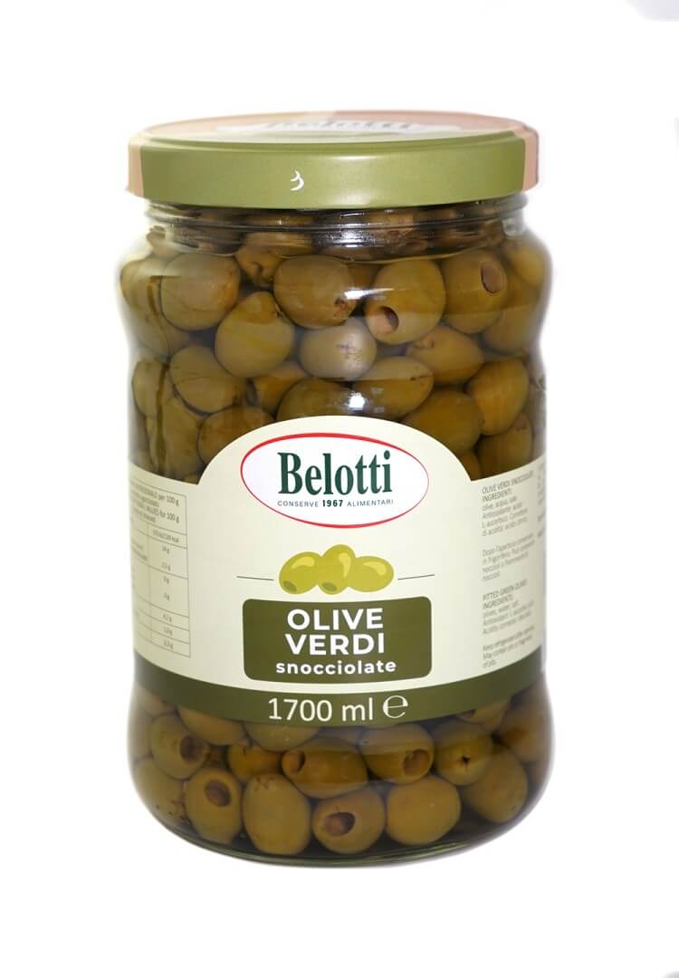 BELOTTI VASO OLIVE VERDI SNOCCIOLATE 1700ml