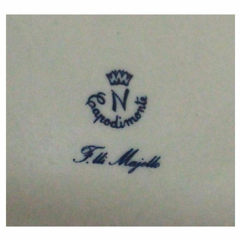 F.lli Majello – Centro Tavola Tartaruga Capodimonte H.8x26cm