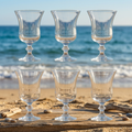 I.c.c. Tumbler Bicchieri Cristallo 24% PB Set 6 H 13 × Ø 8,5 cm