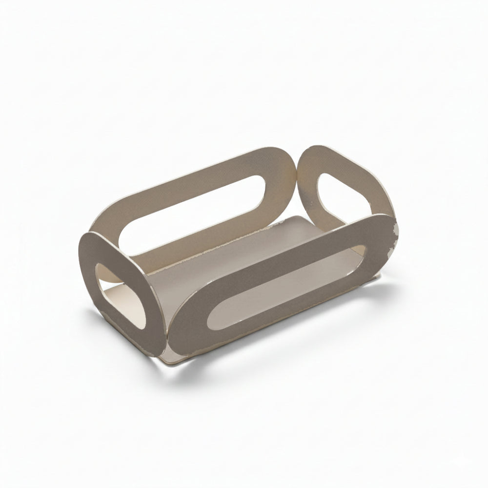 Negò Portabicchieri in Metallo Tortora 17x8,5 cm