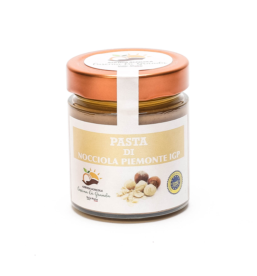 Pasta di nocciole al 100% Nocciole Piemonte IGP. 0% Compromessi. Senza Glutine