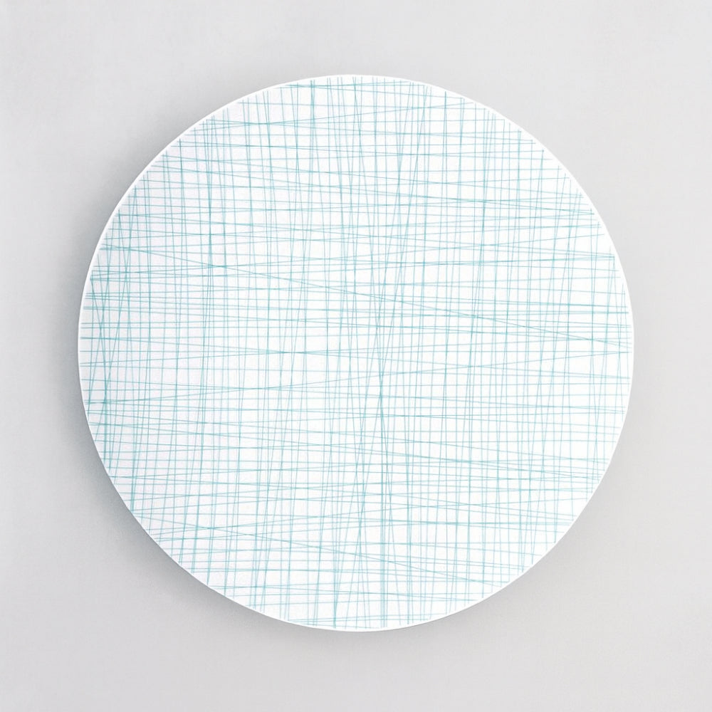 Rosenthal Piatto Tondo Porcellana Mesh Aqua Line 33 cm