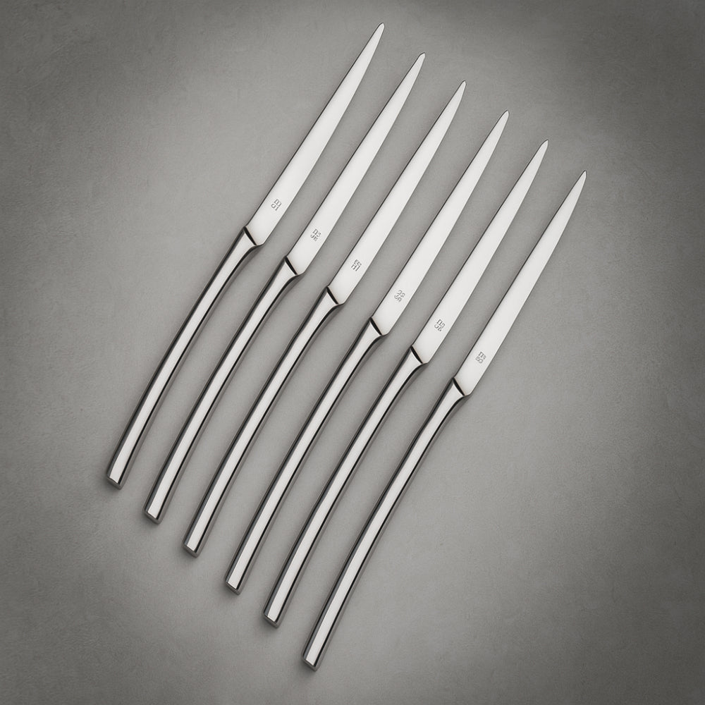 D&D Easy Set 6 Coltelli Tavola Acciaio Inox H 23 cm