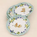 Royal Family Set 6 Piattini Dolce in Ceramica Ø 20 cm