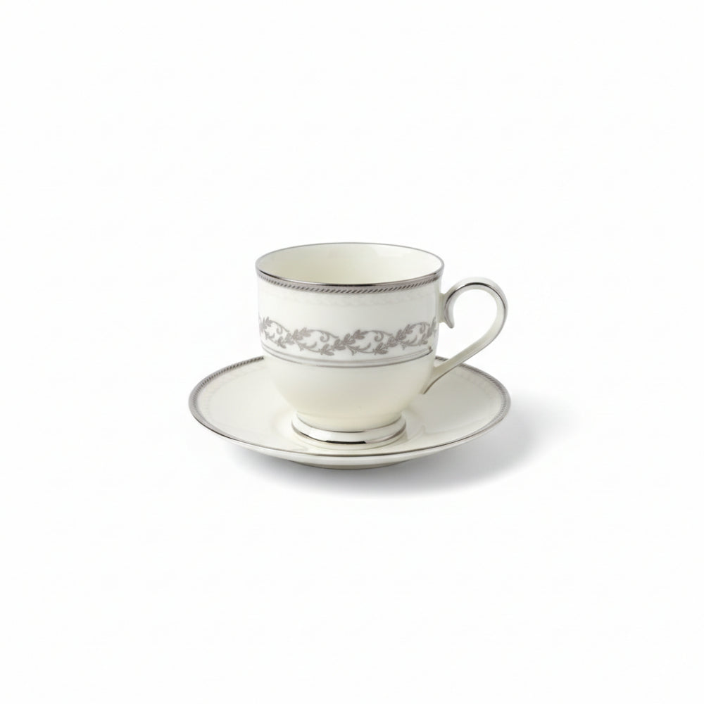 Noritake Westover Platinum Tazza da Caffè Porcellana 11x6,5 cm