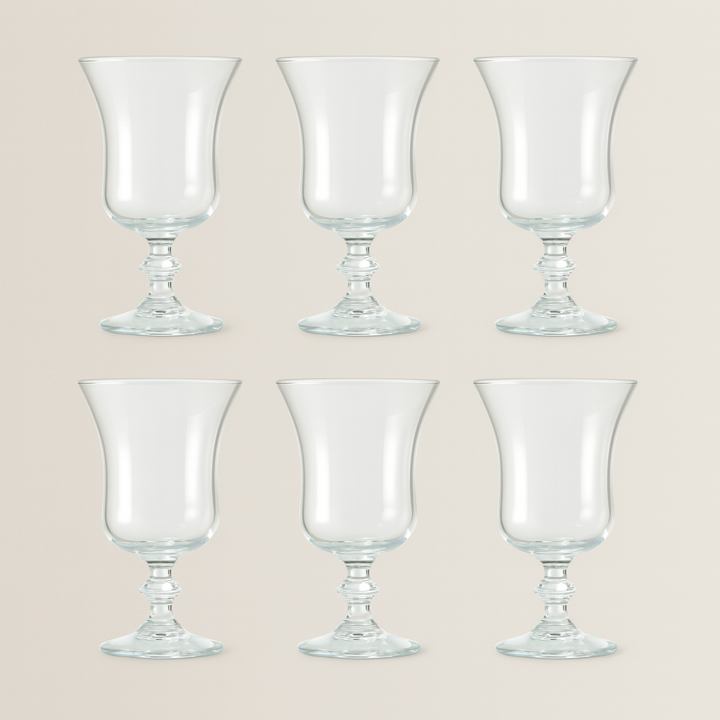 I.c.c. Tumbler Bicchieri Cristallo 24% PB Set 6 H 13 × Ø 8,5 cm