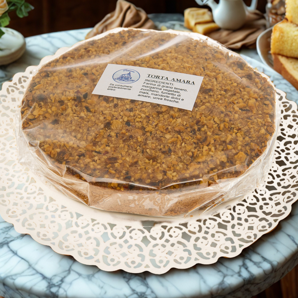 Torta "Amara" - Torta di Mandorle e Nocciole - 350 gr