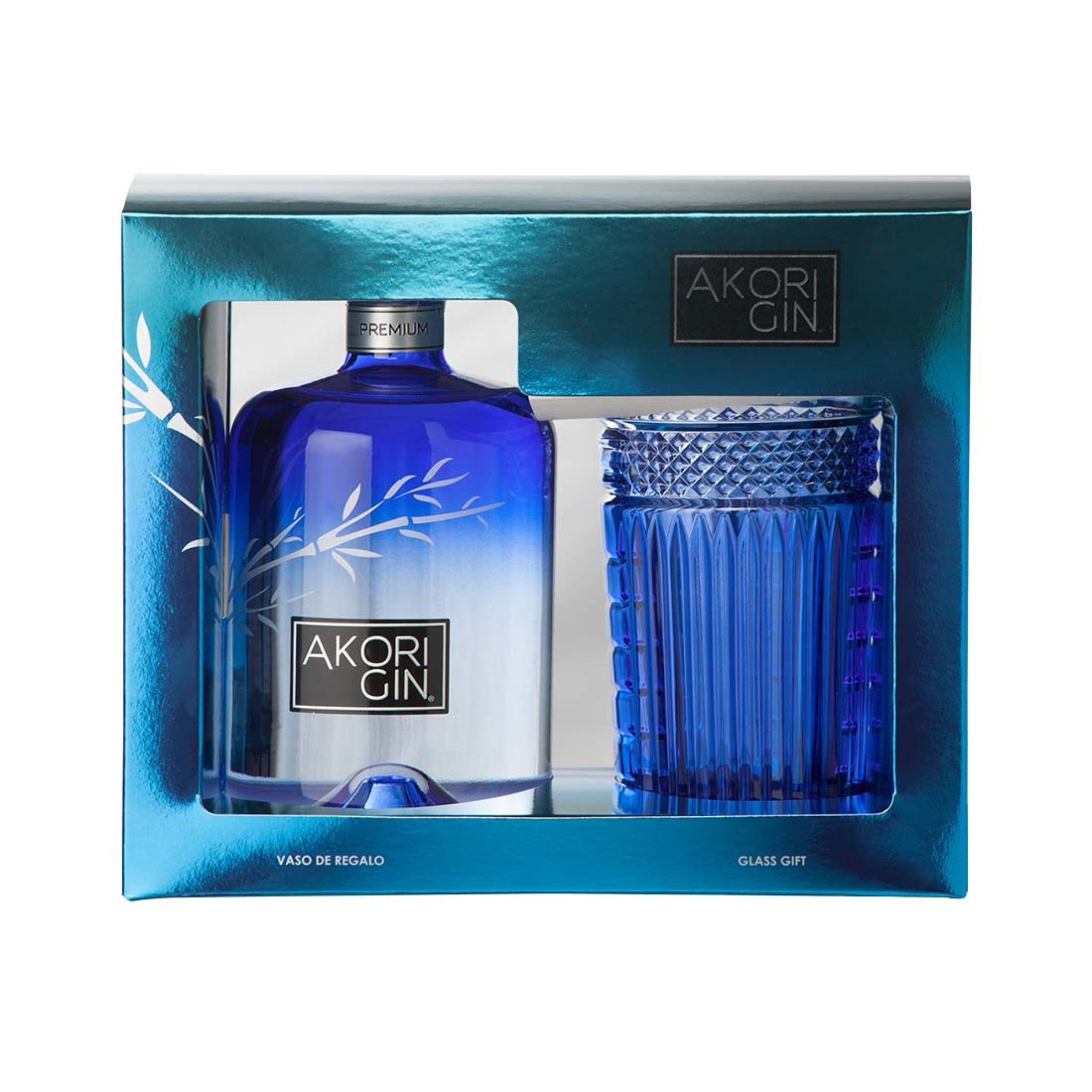 GIN AKORI GLASS PACK 70cl