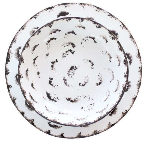 Zampiva Servizio Piatti 18 pz Ceramica Colorata Maculato