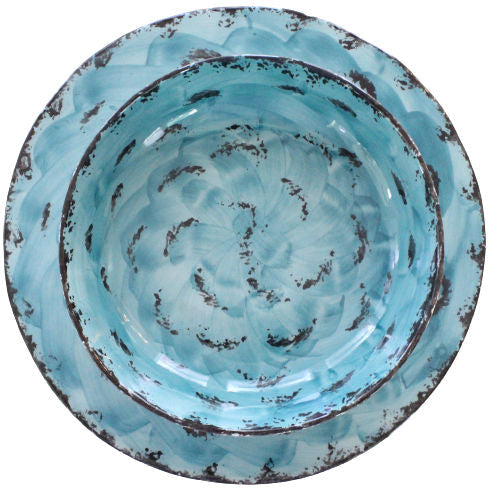 Zampiva Servizio Piatti 18 pz Ceramica Colorata Maculato