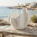 Zampiva Centrotavola Coccodrillo Bianco Ceramica 25x25 cm