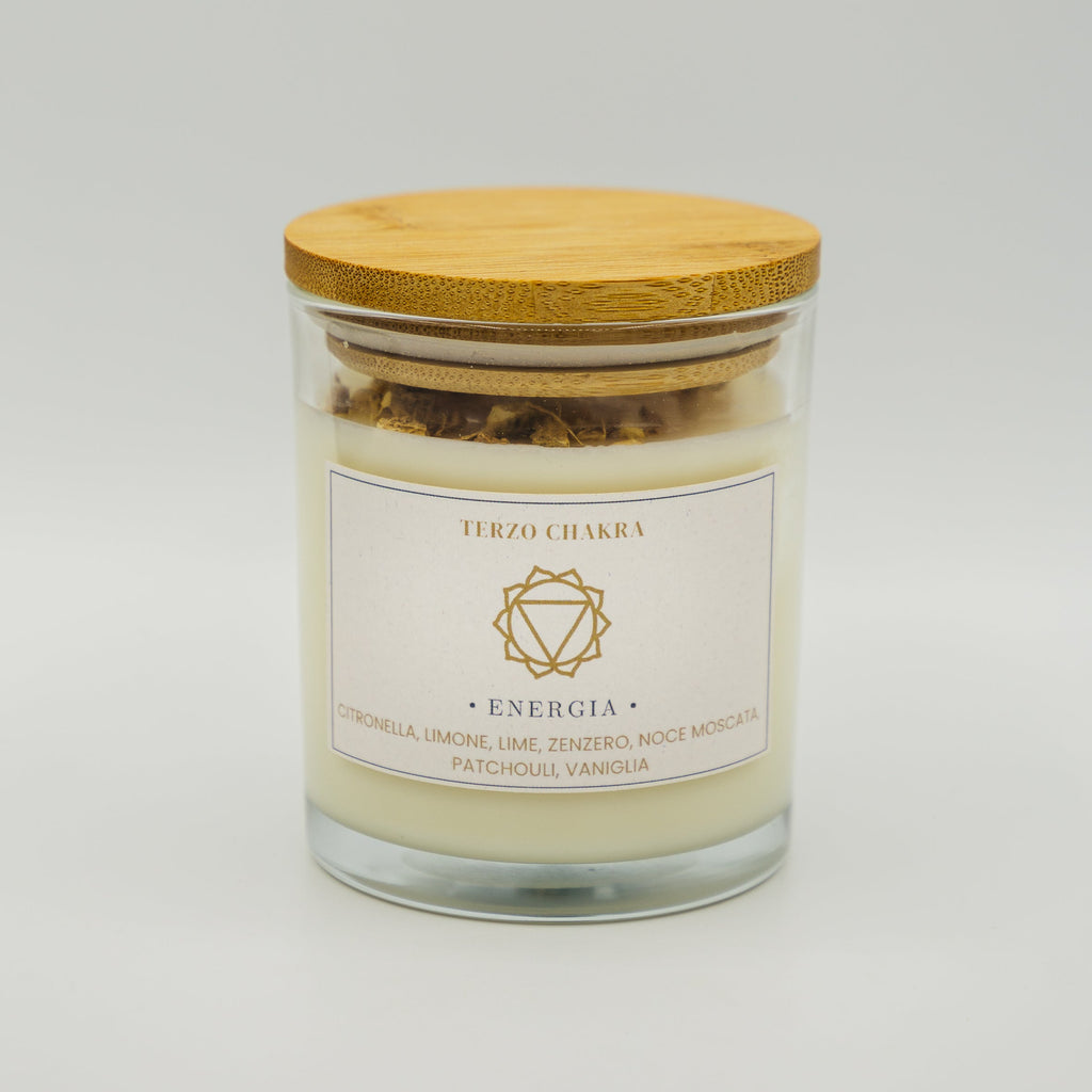 Candela Energia Terzo Chakra - Limone e Zenzero