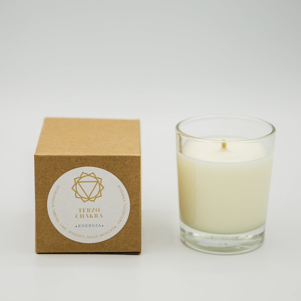 Candela Energia Terzo Chakra - Limone e Zenzero