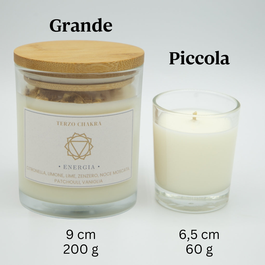 Candela Energia Terzo Chakra - Limone e Zenzero