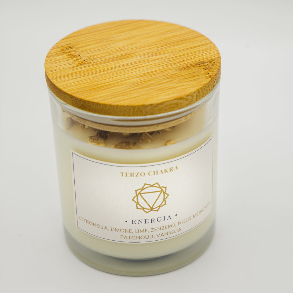 Candela Energia Terzo Chakra - Limone e Zenzero