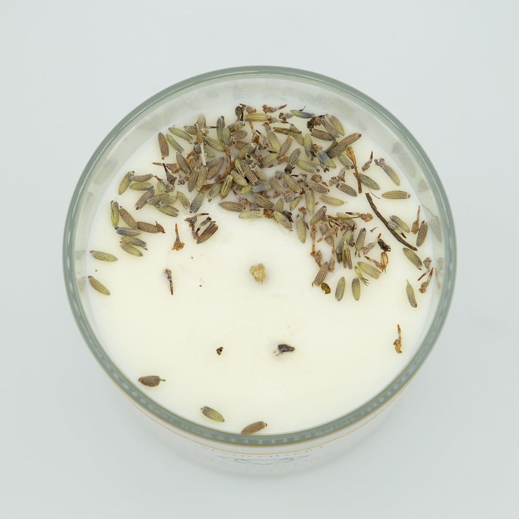 Candela Tranquillità Sesto Chakra - Olio Essenziale di Lavanda