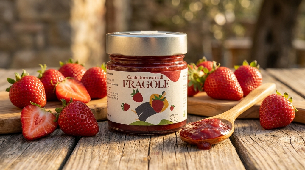 Confettura Extra di Fragole Artigianale - Senza Conservanti