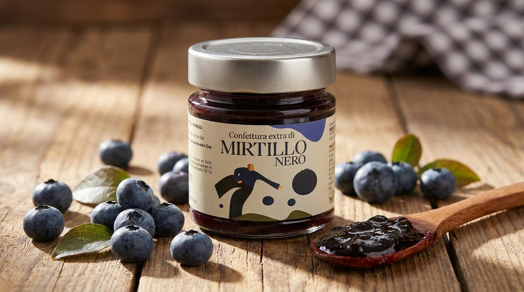 Confettura Extra di Mirtillo Nero Artigianale - Senza Conservanti
