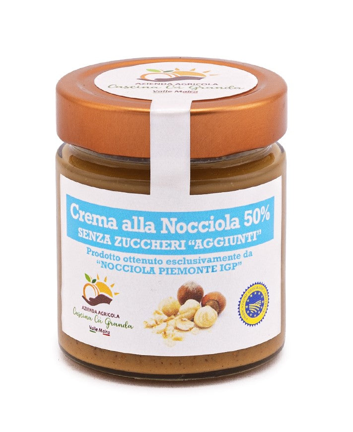 Crema Nocciola 50% Senza Zuccheri aggiunti - Nocciole Piemonte IGP