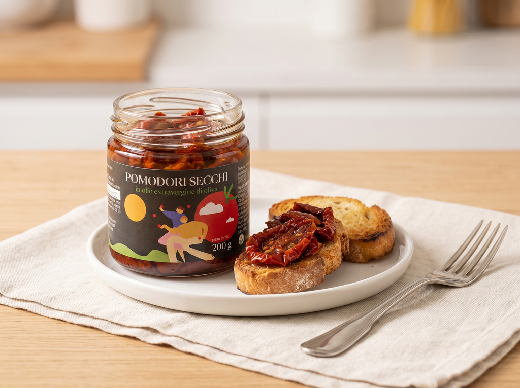 Pomodori Secchi Sott'Olio EVO Artigianali - Antipasto Gourmet