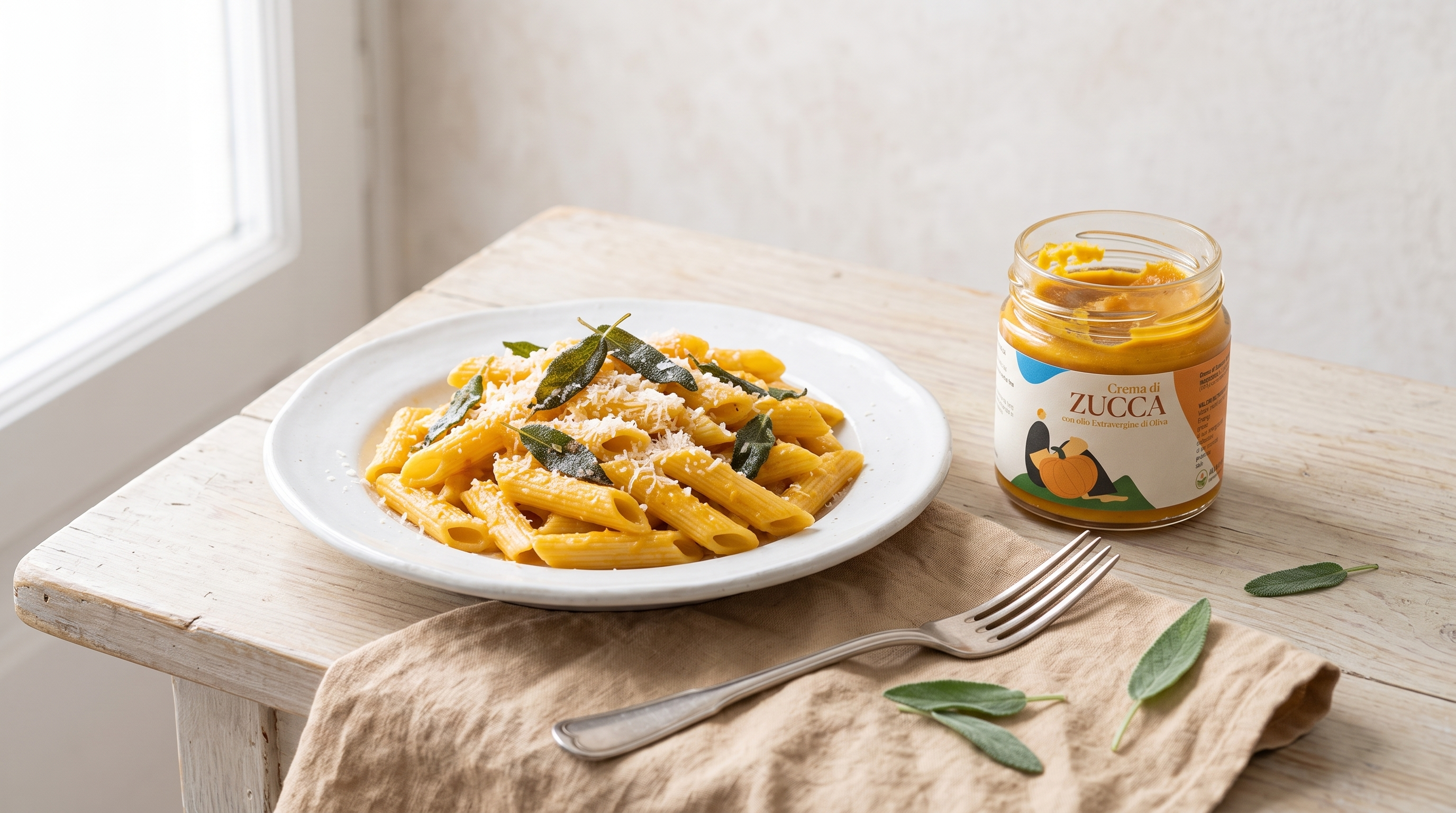 Crema di Zucca con Olio EVO Artigianale - Antipasto Mediterraneo