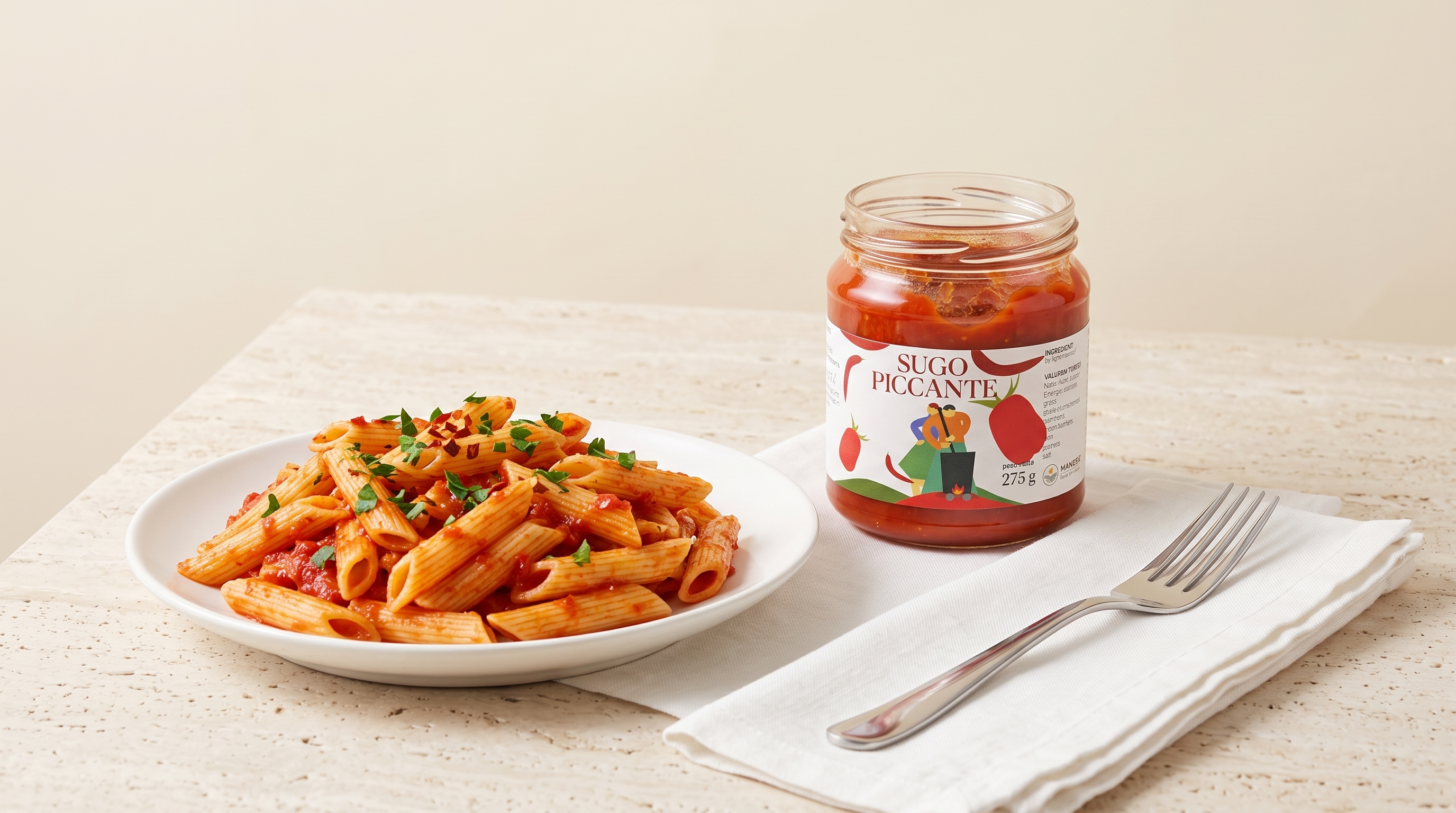 Sugo all'Arrabbiata Artigianale - Piccante, con Peperoncino e Olio EVO