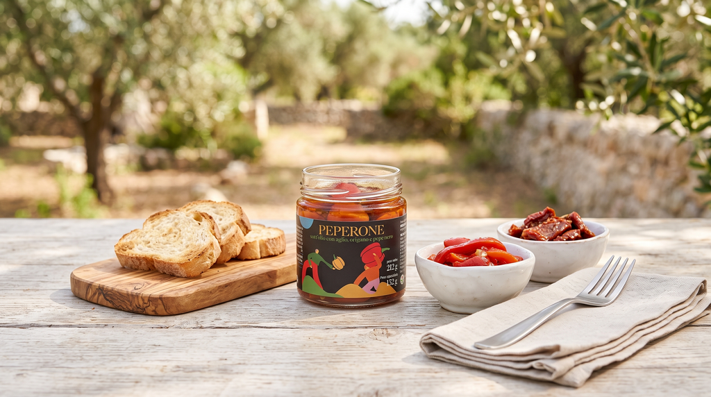 Peperoni Sott'Olio EVO Artigianali - Antipasto Mediterraneo