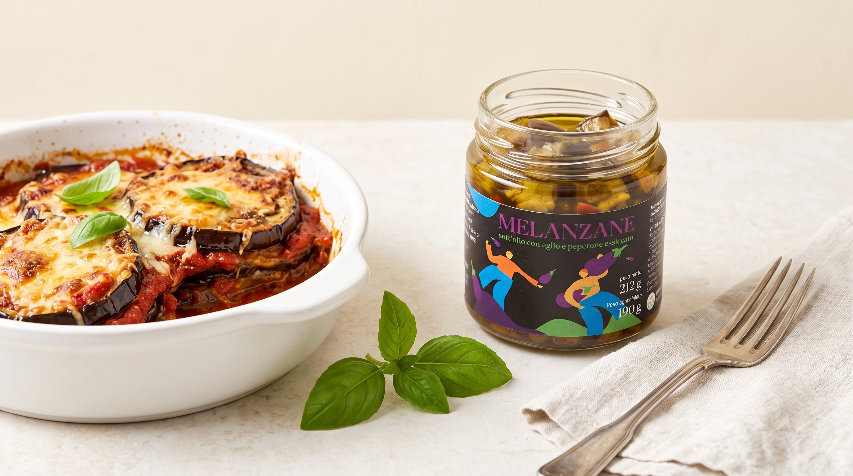 Melanzane Sott'Olio EVO Artigianali - Antipasto Tradizionale