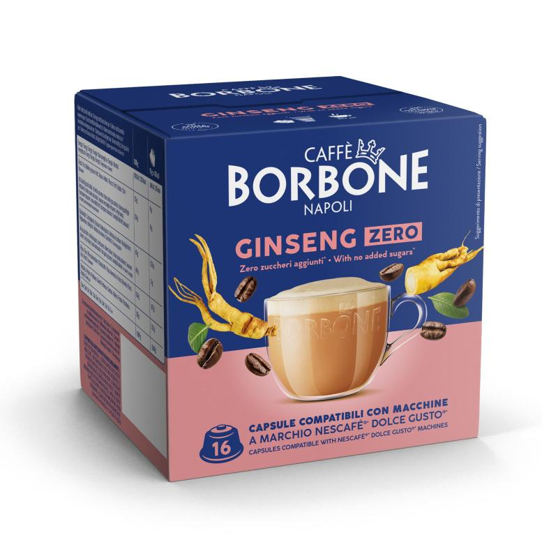 Caffè Borbone Ginseng Zero - 16 Capsule Compatibili Dolce Gusto