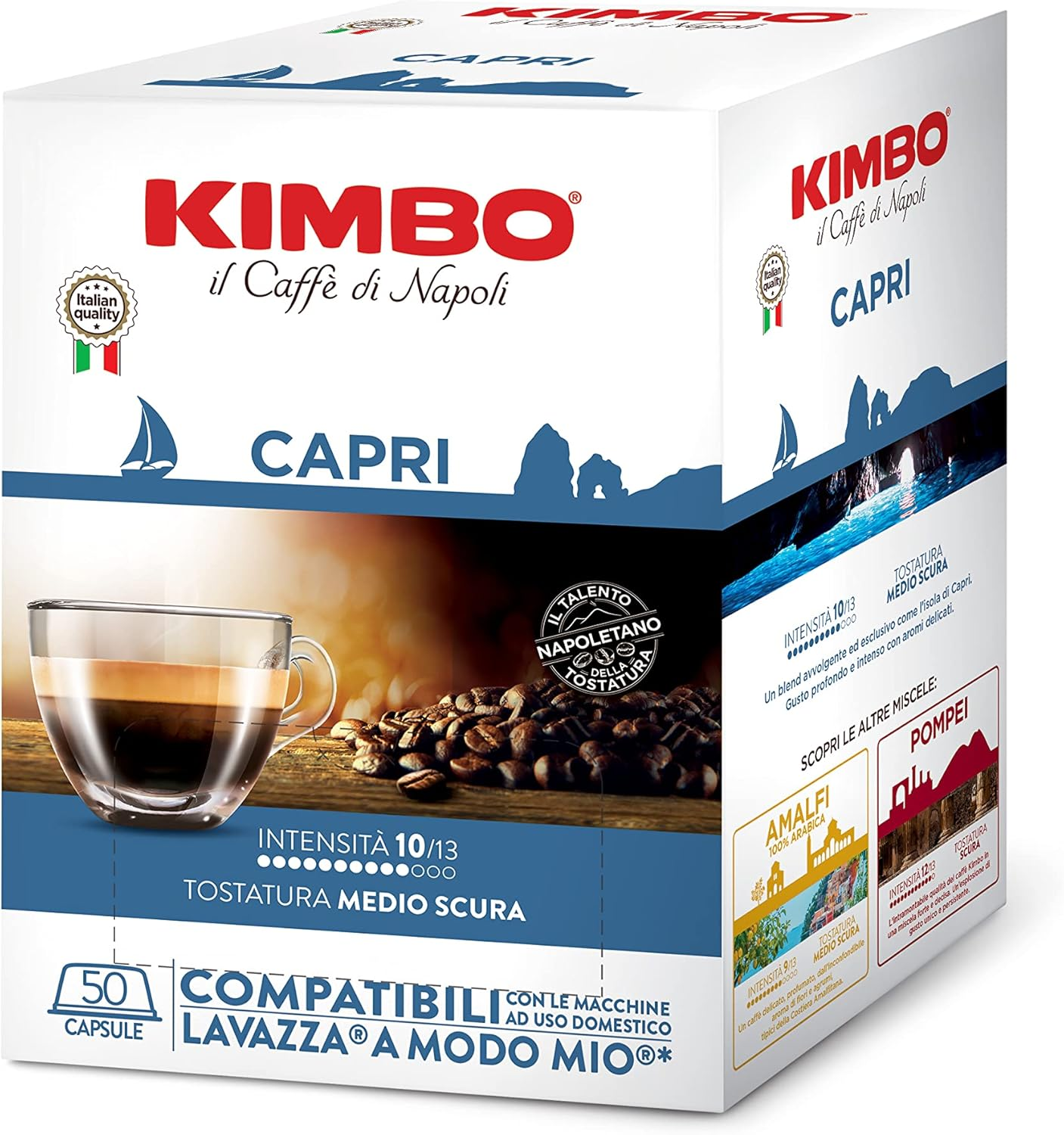 Kimbo Capri - Capsule Compatibili A Modo Mio 50pz