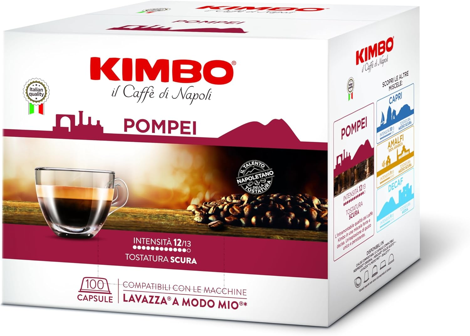 Kimbo Pompei - Capsule Compatibili A Modo Mio 100pz
