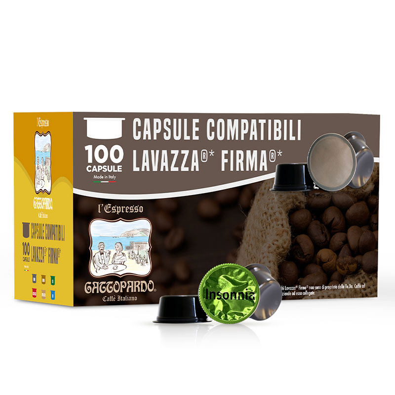 Capsule Compatibili Lavazza Firma 100pz - Gattopardo Insomnia