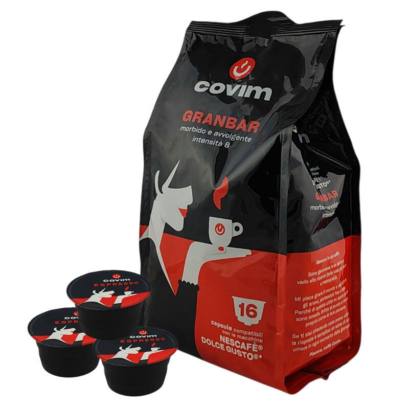 Covim Granbar - 16 Capsule Compatibili Dolce Gusto