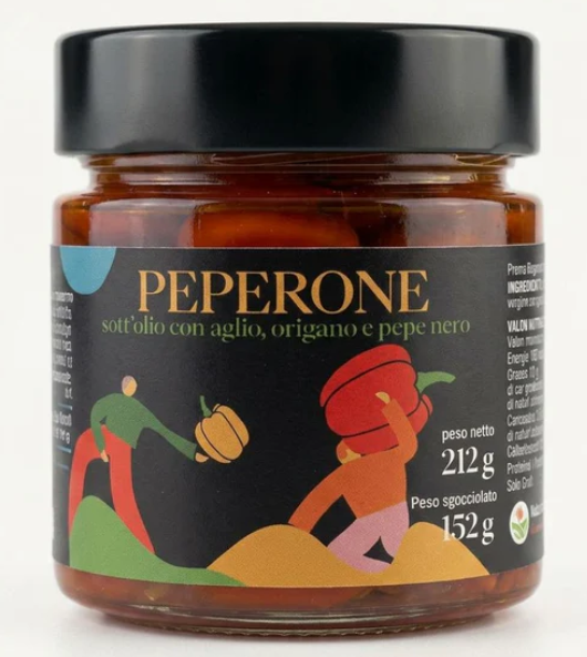 Peperone Sott'olio con Aglio, Origano e Pepe Nero – Minnelea