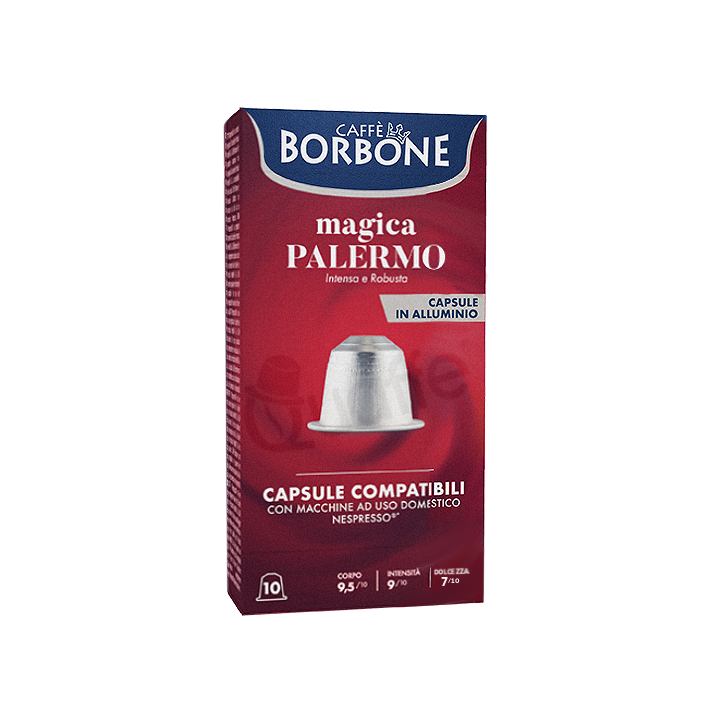 Caffè Borbone Magica Palermo - 10 capsule in alluminio compatibili Nespresso
