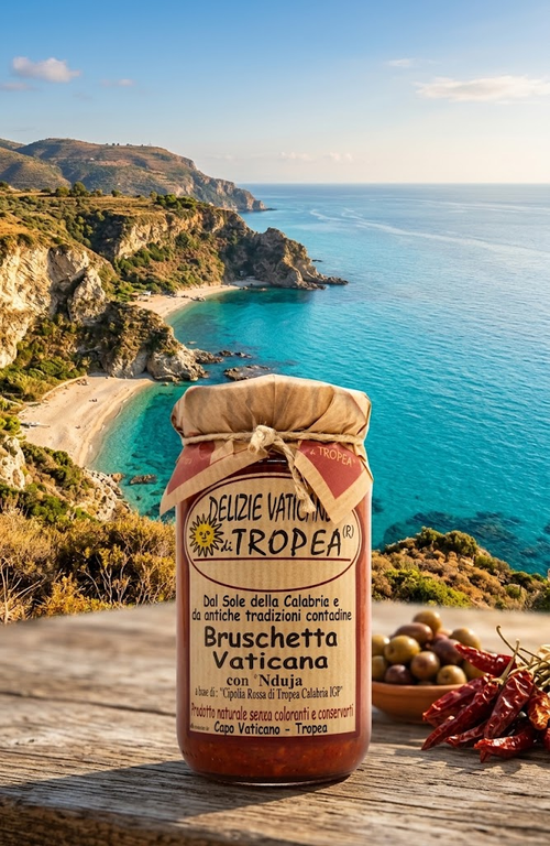 Bruschetta Vaticana con 'Nduja — Delizie Vaticane di Tropea