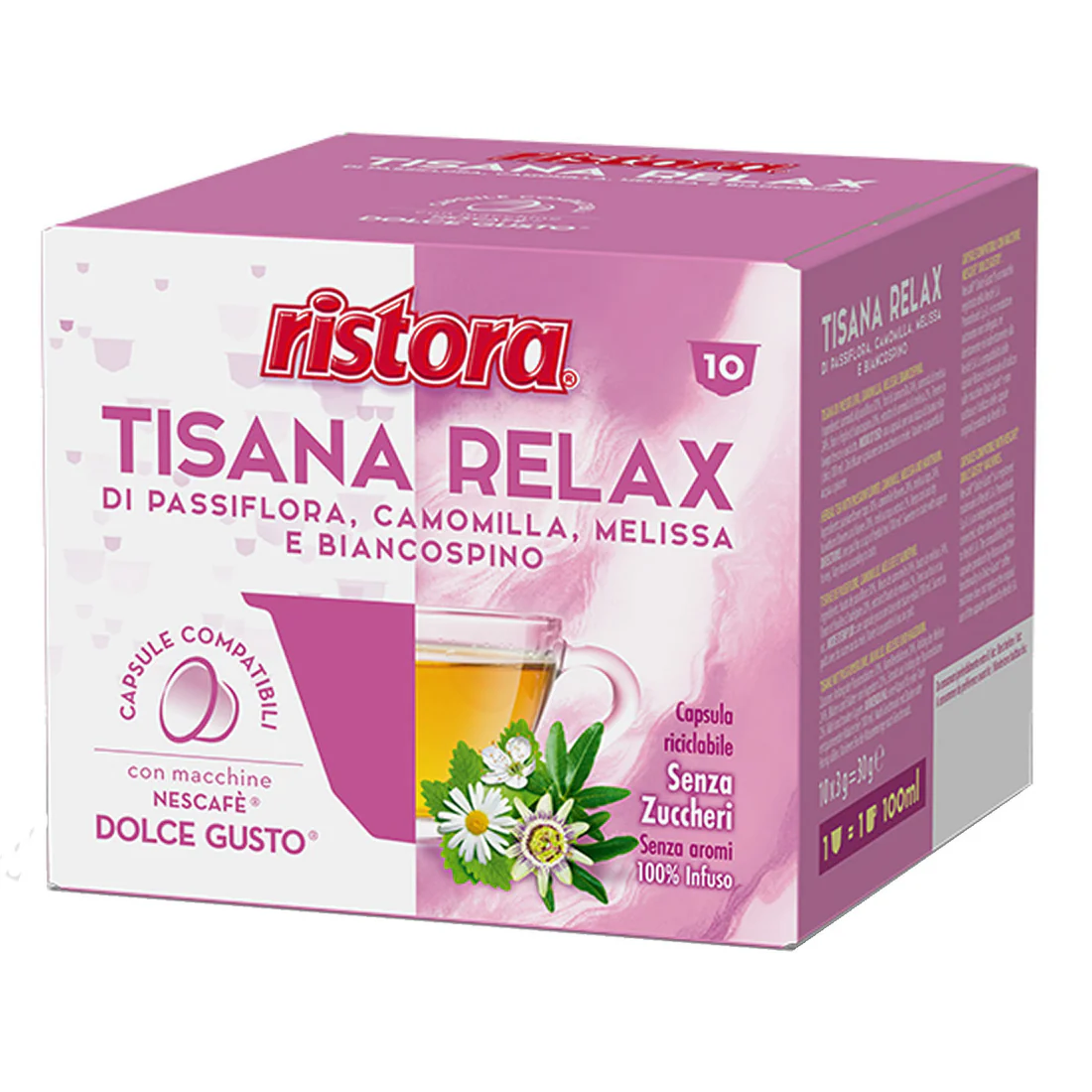 Tisana Relax Ristora - 10 Capsule Dolce Gusto
