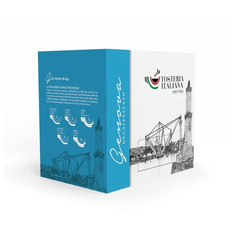 Tosteria Italiana Genova Decaffeinato - 100 Cialde ESE 44mm